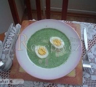 Špenátová polévka slavnostní
