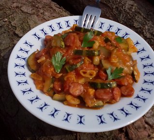 Cuketová směs s rajčaty