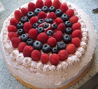 Malinový dort vhodný pro diabetiky (nebo celiaky)