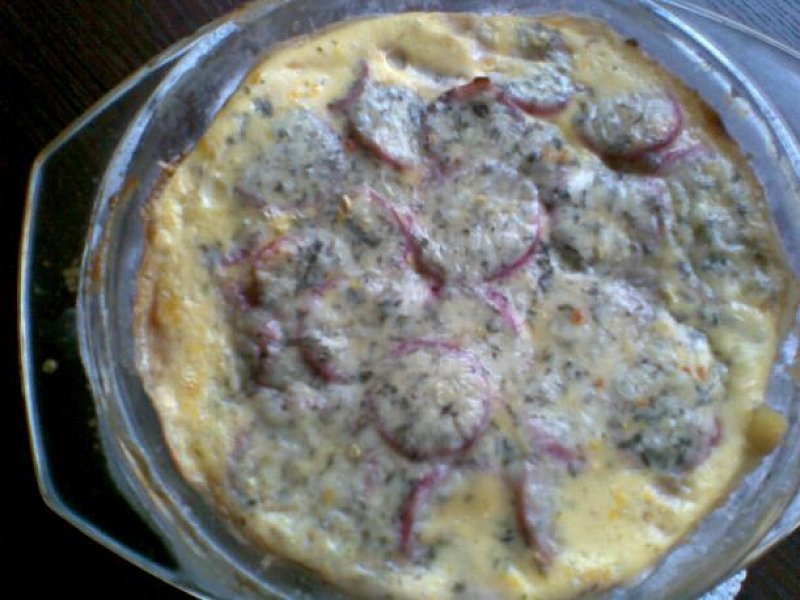 Ředkvičkové suflé s bramborem