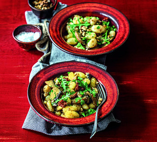 Gnocchi s pestem z vlašských ořechů