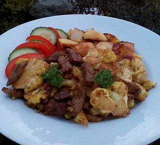 Květáková / brokolicová minutka s masem