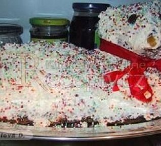 Velikonoční beránek z tvarohového těsta