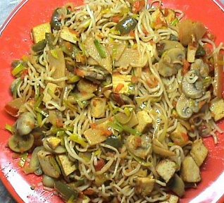 Bambusové výhonky s tofu Bambusové výhonky s tofu