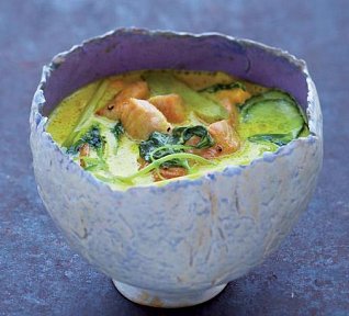 Kokosové kari s krůtími prsíčky