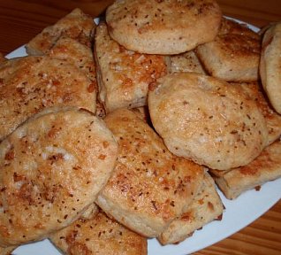 Škvarkové placky s jogurtem