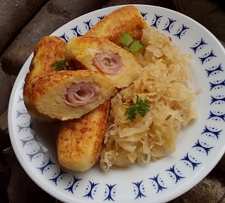 Bramborové šišky se slaninou