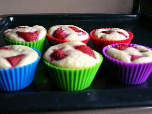 Jahodové muffiny Jahodové muffiny