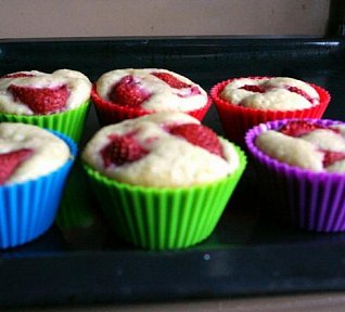 Jahodové muffiny