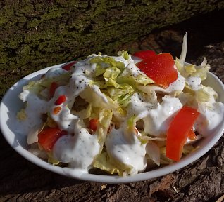 Tvarohová zálivka na zeleninové saláty