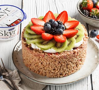 Skyr snídaňový koláč