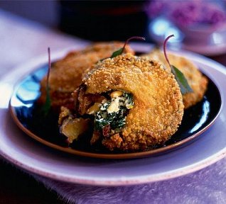 Plněné baklažánové taštičky