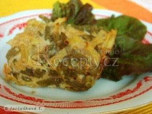 Zapečené fazolky se strouhankou