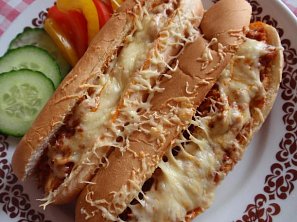 "Sloppy Joes" - zapečený sendvič "Sloppy Joes" - zapečený sendvič