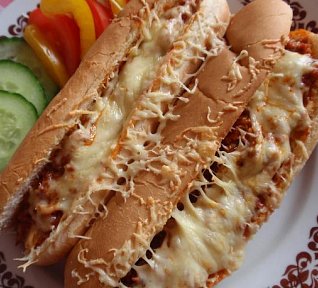 "Sloppy Joes" - zapečený sendvič