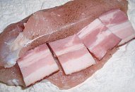 Kuřecí řízky (nejen) se slaninou - zapečené