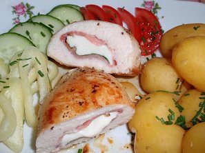 Kapsy s mozzarellou a bazalkou - minutka