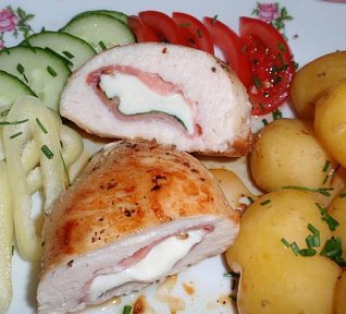 Kapsy s mozzarellou a bazalkou - minutka