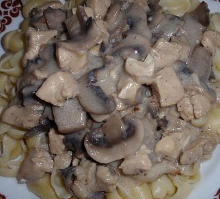 Kuřecí ragú se žampiony