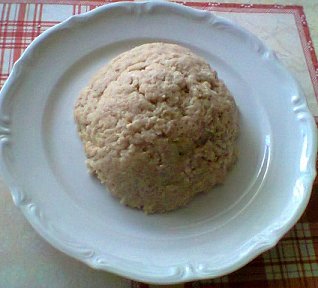 Fufu-ovesný valoun, základní recept