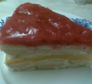 Piškotový nepečený dort