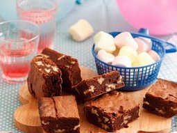 Čokoládové brownies s marshmallows