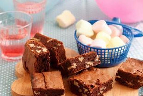 Čokoládové brownies s marshmallows