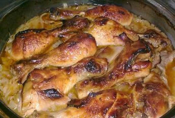Pečené kuře - Medová kuřecí stehna