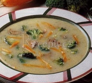 Krémová slepičí polévka