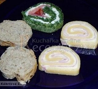 Slavnostní špenátová roláda s lososem