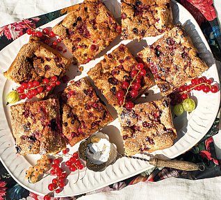 Rybízovo-angreštový koláč