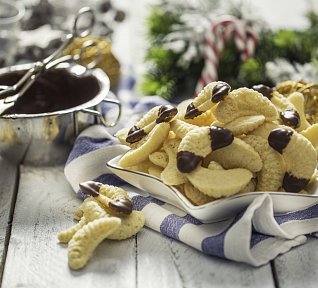 Vanilkové banánky s ořechovým krémem