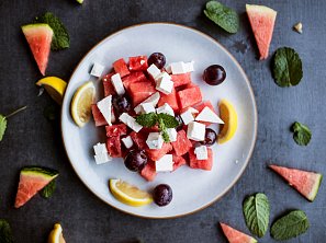 Melounový salát s fetou