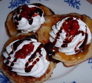 Jemné tvarohové lívance - kynuté