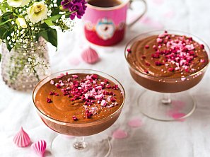 Valentýnská čokoládová pěna