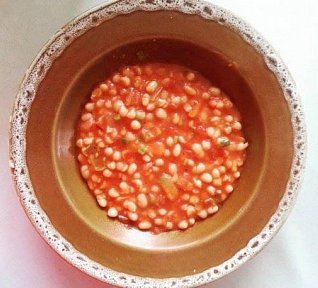 Míšovy fazole v tomatu Míšovy fazole v tomatu