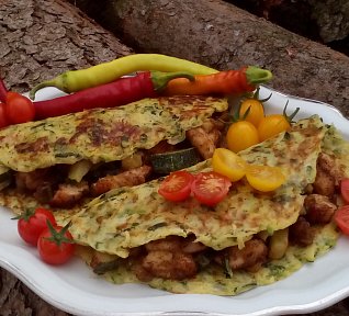 Cuketové tortilly (placky) se sýrem - bez mouky