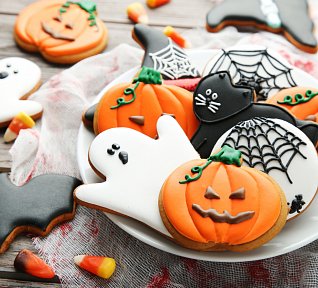 Halloweenské sušenky