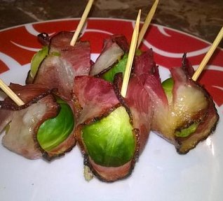 Kapustičky obalené slaninou