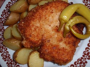 Cibulovo-česnekové řízky: smetanové Cibulovo-česnekové řízky: smetanové