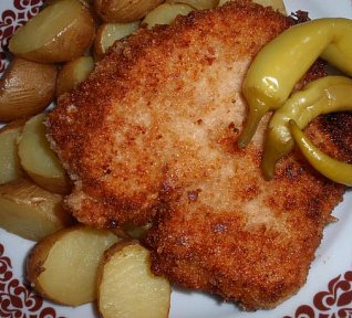 Cibulovo-česnekové řízky: smetanové