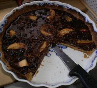 Hříšný čokoládový koláč