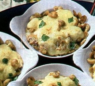 Zapečené žampiony