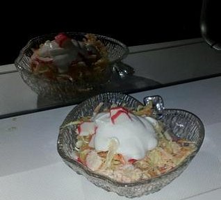 Ledový krabí salát s jogurtem