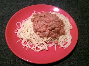 Žampionová omáčka s rajčatovým protlakem