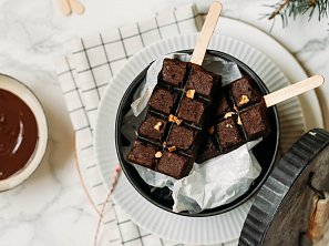 Čokoládové brownies s ořechy