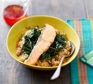 Rooibosové risotto s lososem