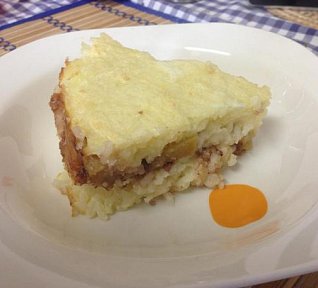 Rýžový nákyp s broskvemi