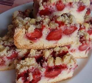 Jednoduchý jahodový koláč II.