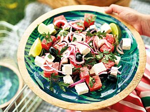 Salát s melounem a fetou